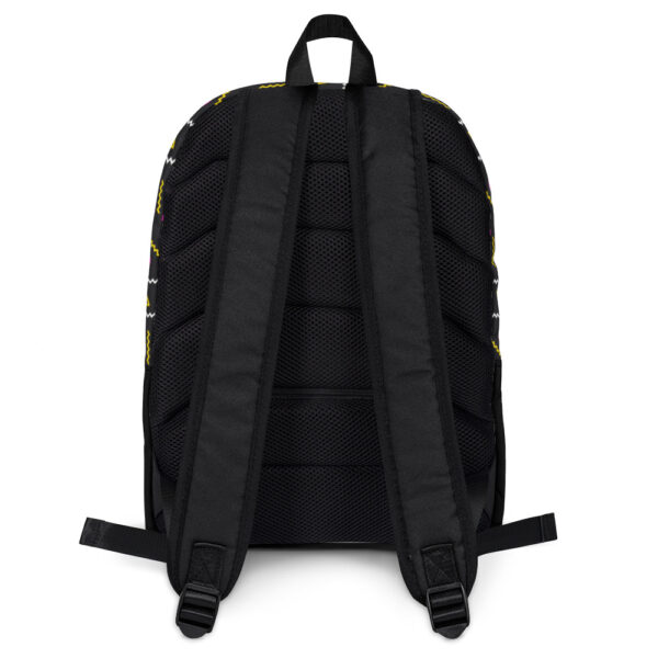 "Neon Squiggles" Backpack - Image 2