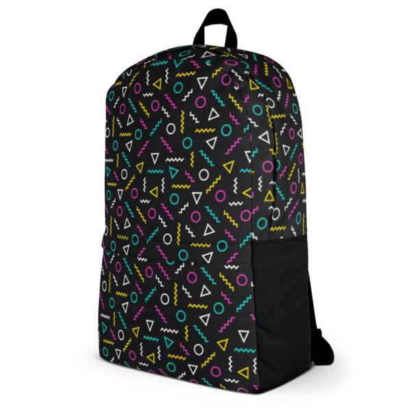"Neon Squiggles" Backpack - Image 3