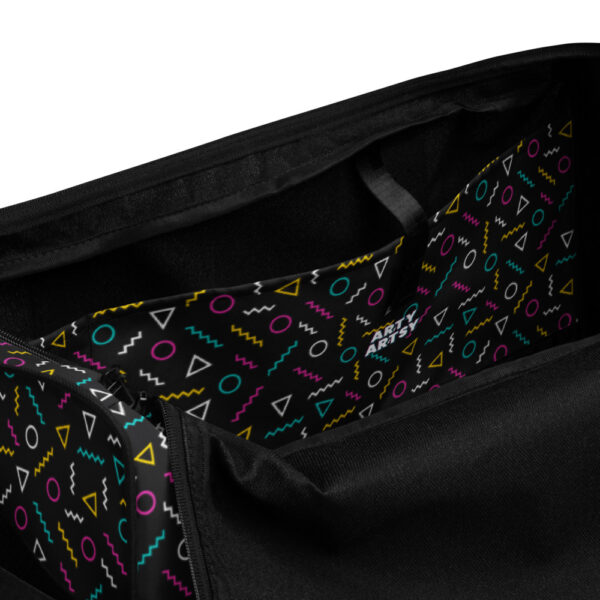 "Neon Squiggles" Duffle Bag - Image 9