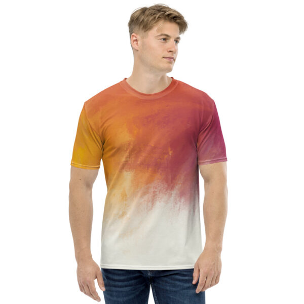 "Watercolor Sunset" Full-Print Men's T-shirt