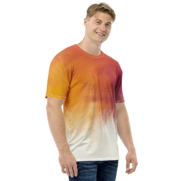 "Watercolor Sunset" Full-Print Men's T-shirt - Image 4