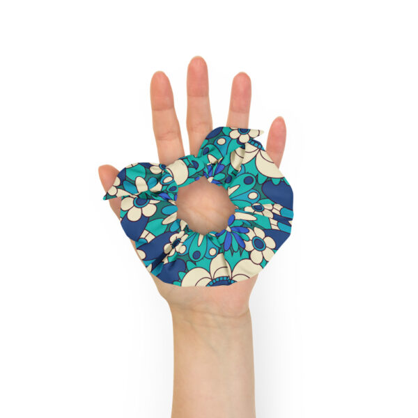 "Flowers In Blue" Scrunchie