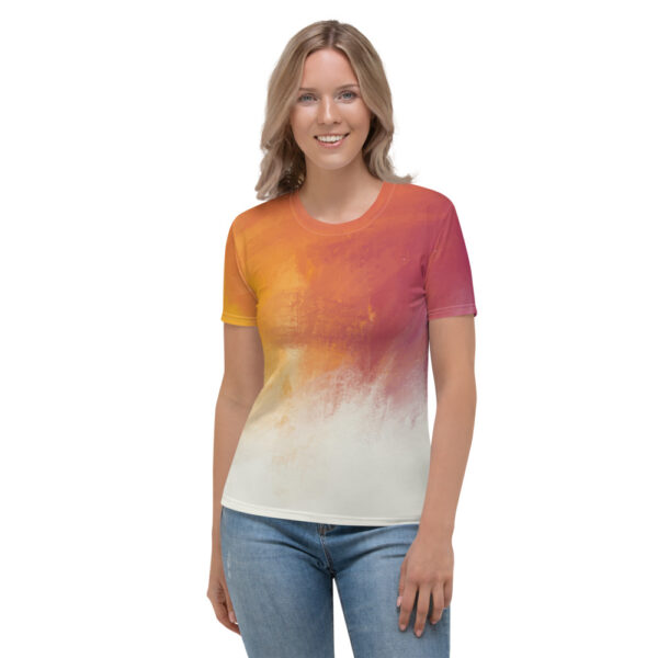 "Watercolor Sunset" Women's T-Shirt
