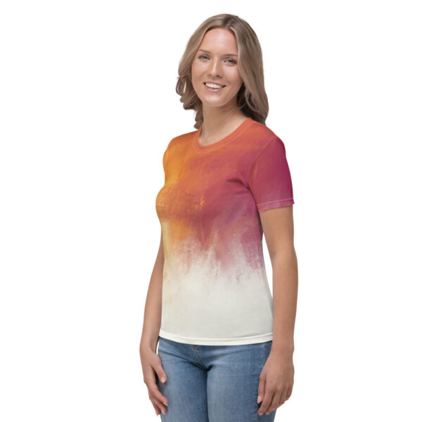 "Watercolor Sunset" Women's T-Shirt - Image 3