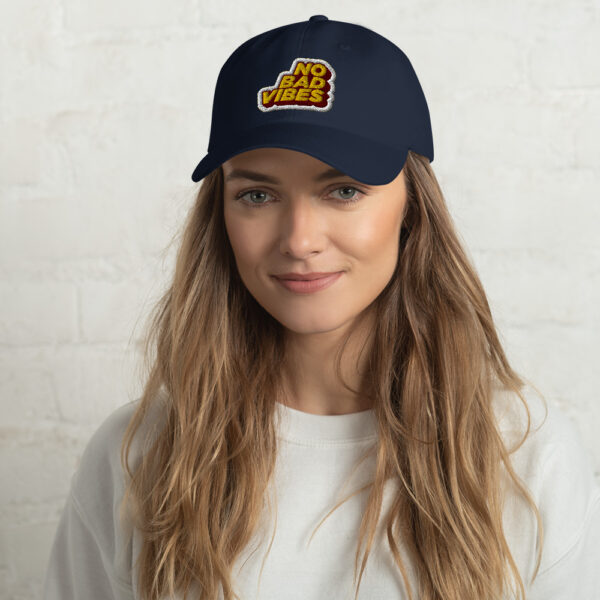 "No Bad Vibes" Hat - Image 2