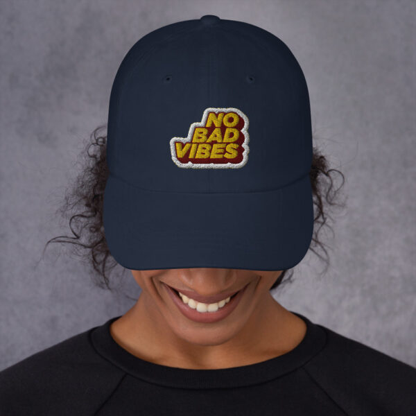 "No Bad Vibes" Hat - Image 3