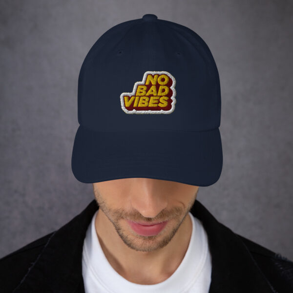 "No Bad Vibes" Hat - Image 4
