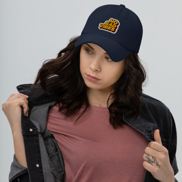 "No Bad Vibes" Hat - Image 5