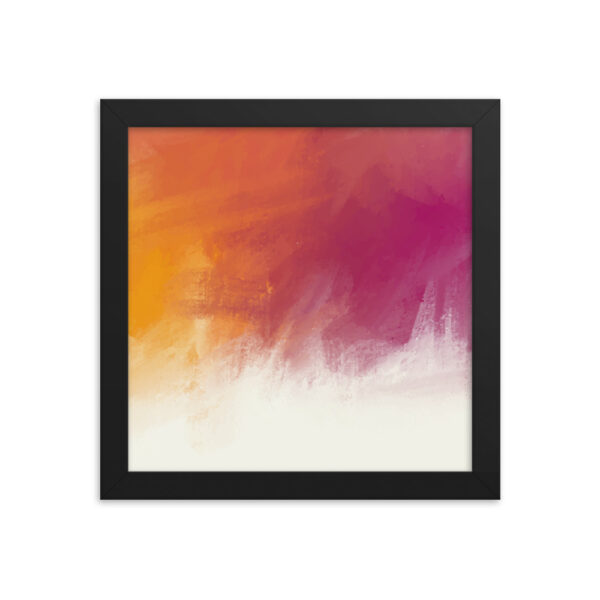 "Watercolor Sunset" Framed Poster
