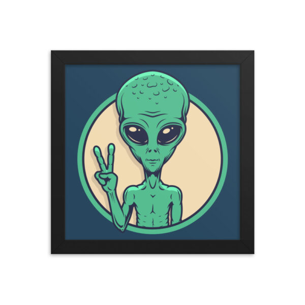 "I Come In Peace" Framed Poster - Image 2