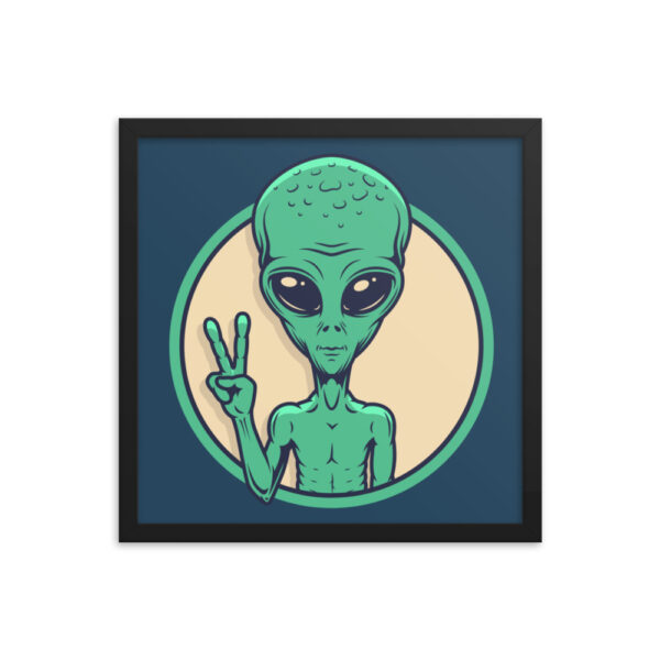 "I Come In Peace" Framed Poster - Image 4