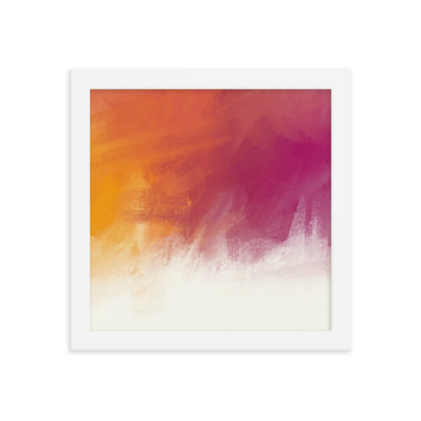 "Watercolor Sunset" Framed Poster - Image 6
