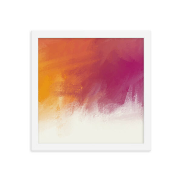 "Watercolor Sunset" Framed Poster - Image 7