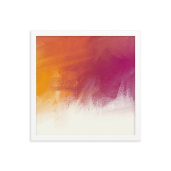 "Watercolor Sunset" Framed Poster - Image 8