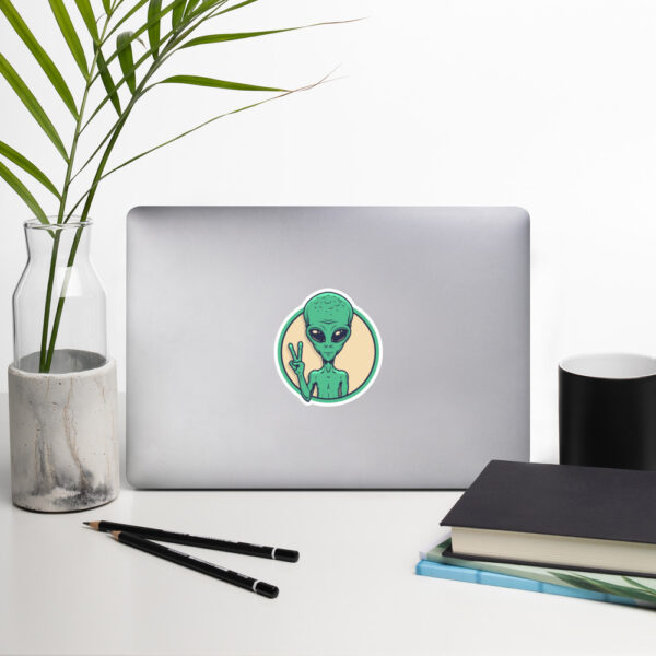 "I Come In Peace" Bubble-Free Stickers