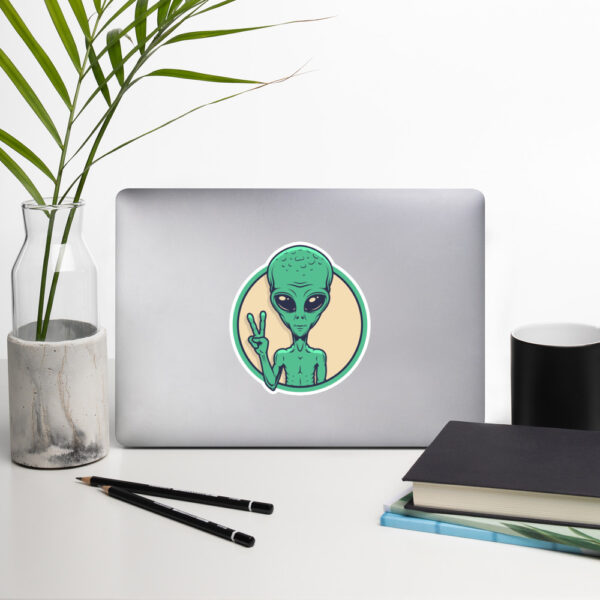 "I Come In Peace" Bubble-Free Stickers - Image 8