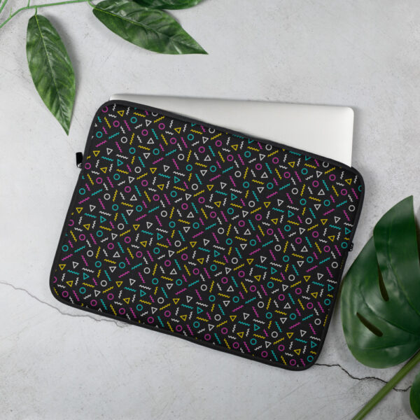 "Neon Squiggles" Laptop Sleeve - Image 2