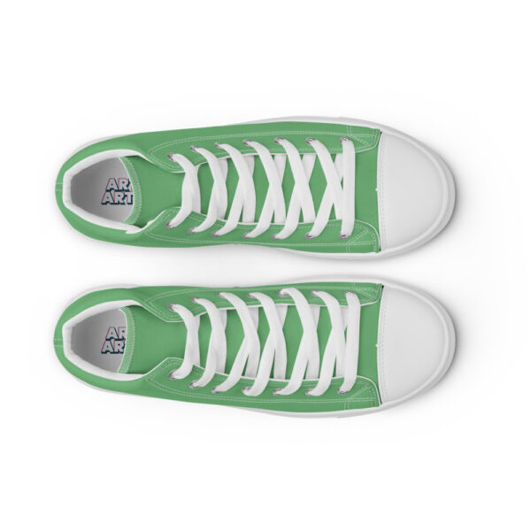 "So Fresh And So Green" Men’s High Top Canvas Shoes - Image 18