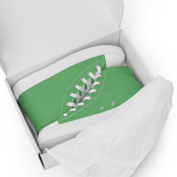 "So Fresh And So Green" Men’s High Top Canvas Shoes - Image 9