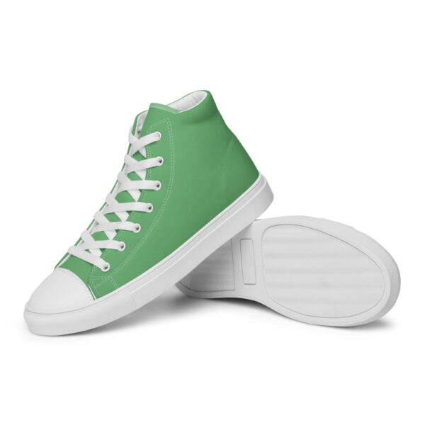 "So Fresh And So Green" Men’s High Top Canvas Shoes - Image 4