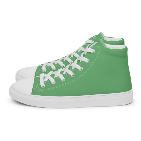 "So Fresh And So Green" Men’s High Top Canvas Shoes - Image 11