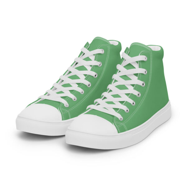 "So Fresh And So Green" Men’s High Top Canvas Shoes - Image 14
