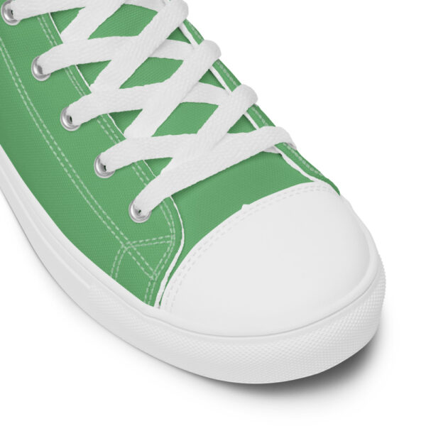 "So Fresh And So Green" Men’s High Top Canvas Shoes - Image 6