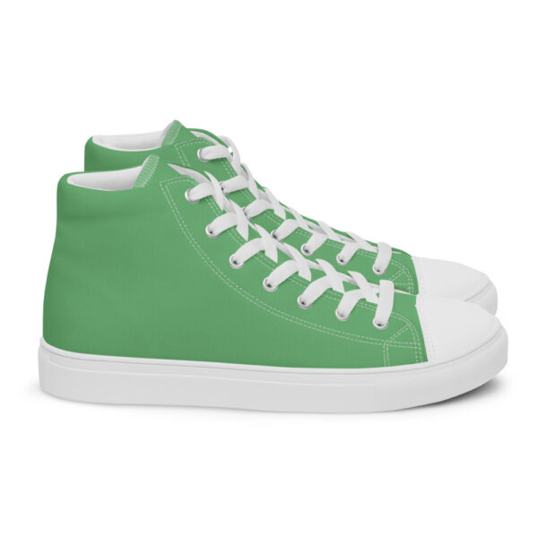 "So Fresh And So Green" Men’s High Top Canvas Shoes - Image 15
