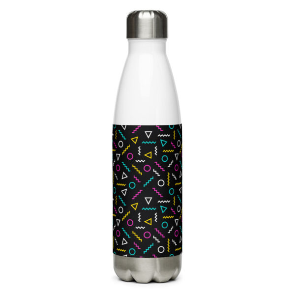 "Neon Squiggles" Stainless Steel Water Bottle