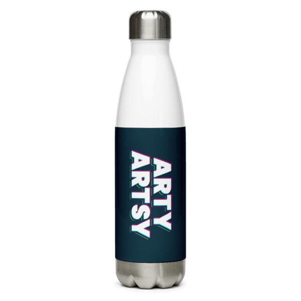 "Arty Artsy" Stainless Steel Water Bottle - Image 2