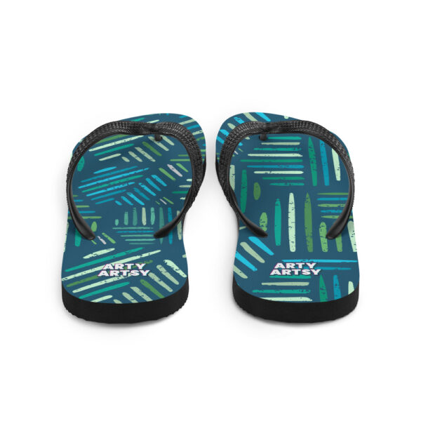 "Painted Leaves" Flip-Flops - Image 9
