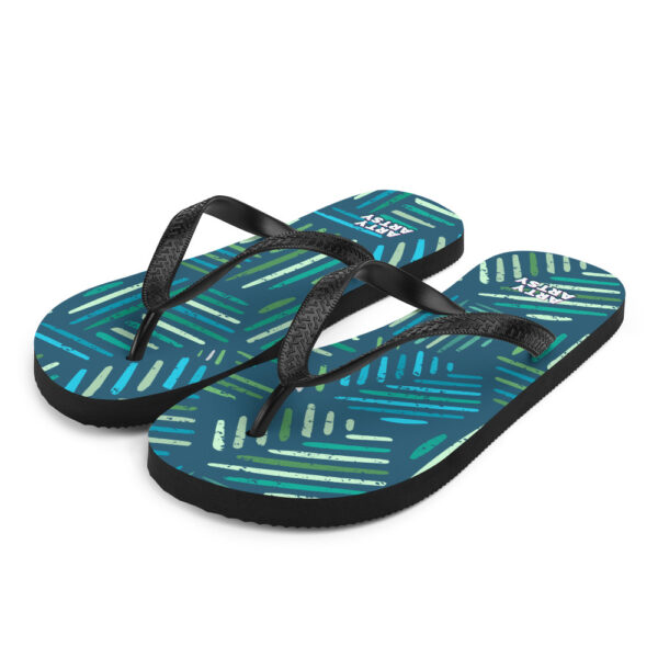 "Painted Leaves" Flip-Flops - Image 8