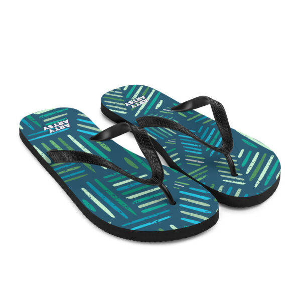 "Painted Leaves" Flip-Flops - Image 13