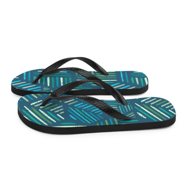 "Painted Leaves" Flip-Flops - Image 4