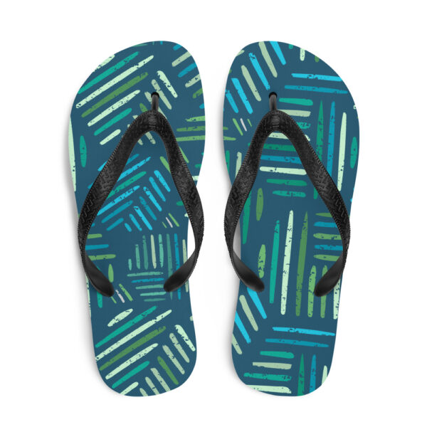 "Painted Leaves" Flip-Flops