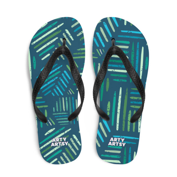 "Painted Leaves" Flip-Flops - Image 7