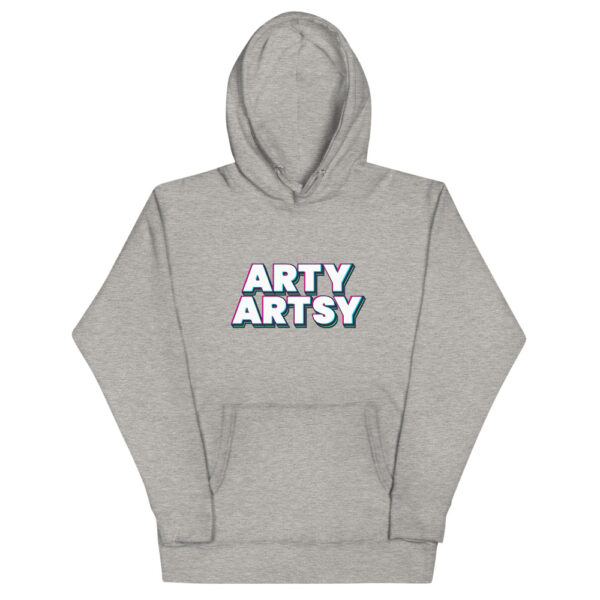 "Arty Artsy" Big Decal Unisex Hoodie - Image 5