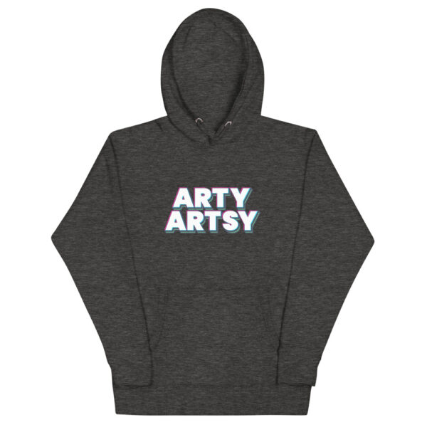 "Arty Artsy" Big Decal Unisex Hoodie - Image 3