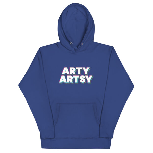 "Arty Artsy" Big Decal Unisex Hoodie - Image 4