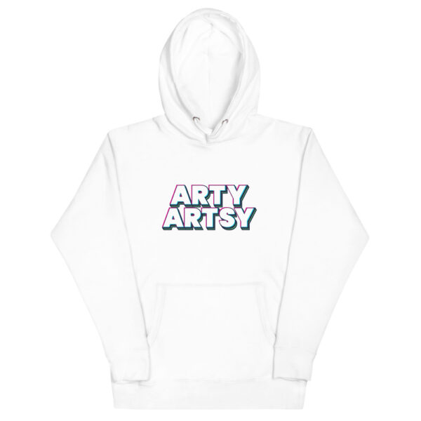 "Arty Artsy" Big Decal Unisex Hoodie - Image 6