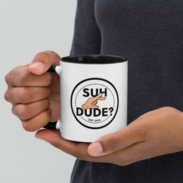 "Suh Dude?" Mug with Color Inside