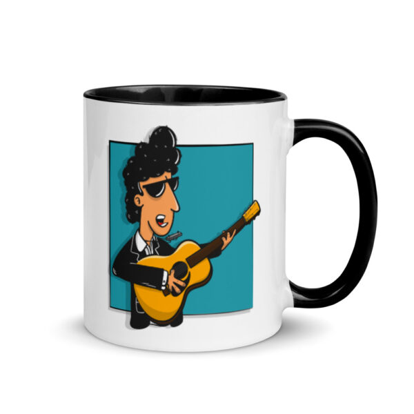 "Bob Dylan" Mug with Color Inside - Image 2