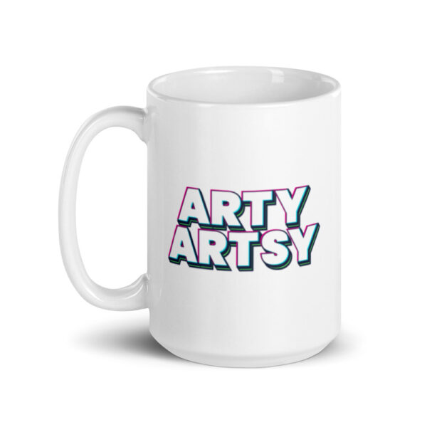 "Arty Artsy" Glossy Mug - Image 3