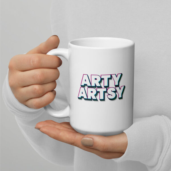 "Arty Artsy" Glossy Mug - Image 7