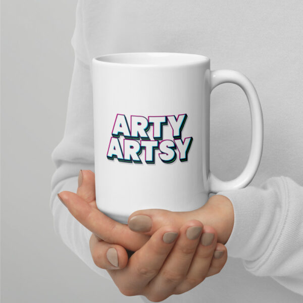 "Arty Artsy" Glossy Mug - Image 8