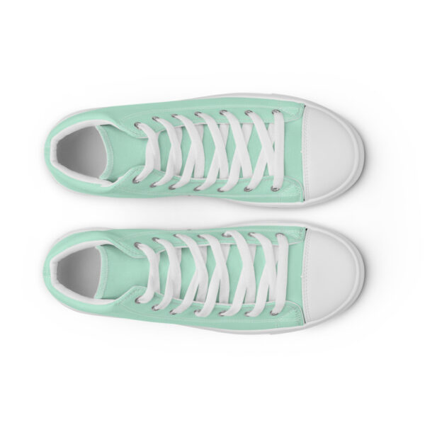 "Robin's Egg" Women’s High Top Canvas Shoes - Image 18