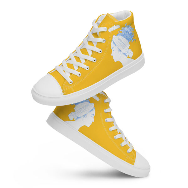 "Lady Peace" Women’s High Top Canvas Shoes - Image 6