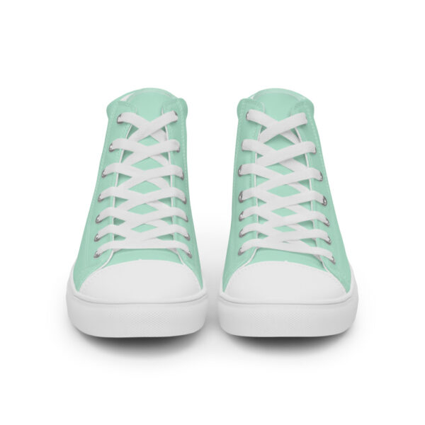 "Robin's Egg" Women’s High Top Canvas Shoes - Image 17