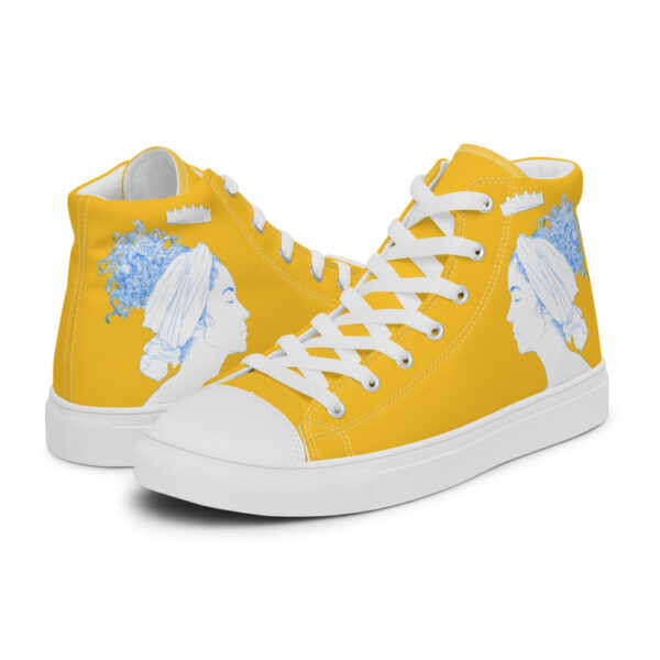 "Lady Peace" Women’s High Top Canvas Shoes - Image 2