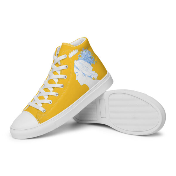 "Lady Peace" Women’s High Top Canvas Shoes - Image 4